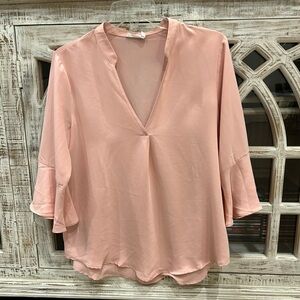 Flowy Blush Blouse